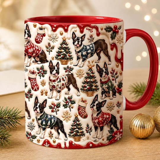 Boston Terrier Accent Edge-to-Edge Mug CM26102028