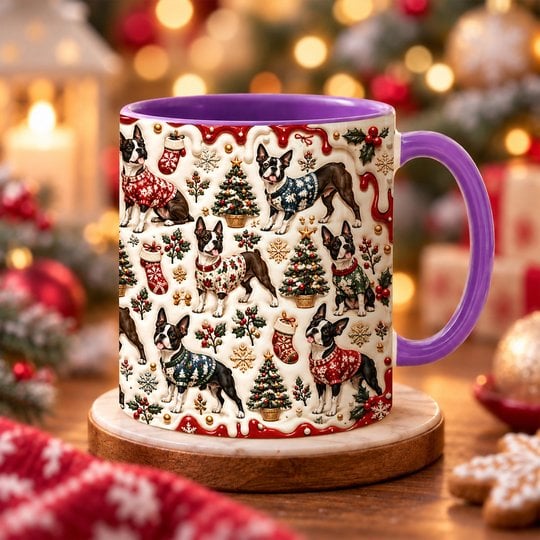 Boston Terrier Accent Edge-to-Edge Mug CM26102028