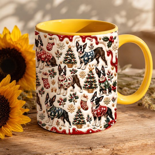 Boston Terrier Accent Edge-to-Edge Mug CM26102028