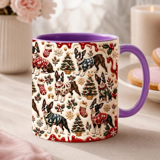 Boston Terrier Accent Edge-to-Edge Mug CM26102028