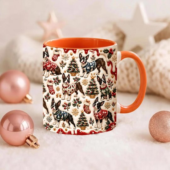 Boston Terrier Accent Edge-to-Edge Mug CM26102028