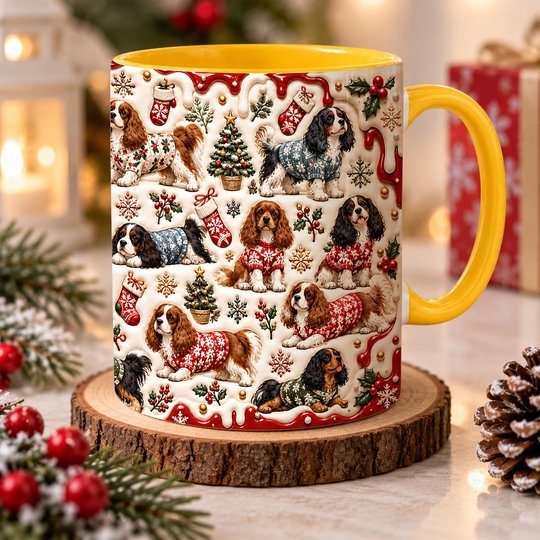 Cavalier King Charles Spaniel Accent Edge-to-Edge Mug CM26102032