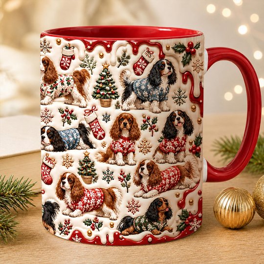 Cavalier King Charles Spaniel Accent Edge-to-Edge Mug CM26102032