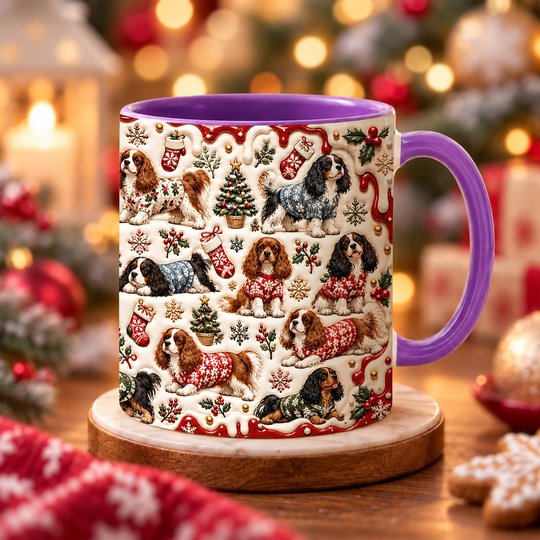 Cavalier King Charles Spaniel Accent Edge-to-Edge Mug CM26102032