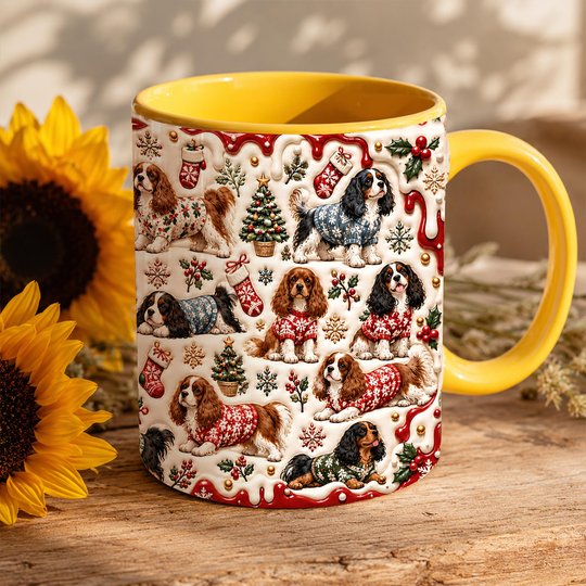 Cavalier King Charles Spaniel Accent Edge-to-Edge Mug CM26102032