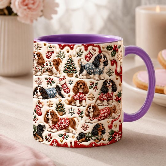 Cavalier King Charles Spaniel Accent Edge-to-Edge Mug CM26102032