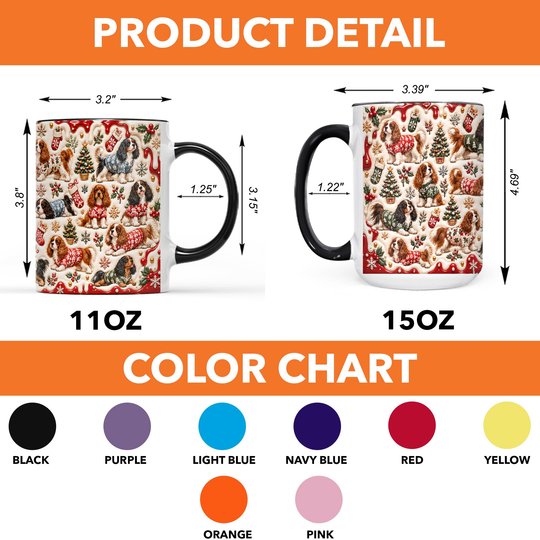 Cavalier King Charles Spaniel Accent Edge-to-Edge Mug CM26102032