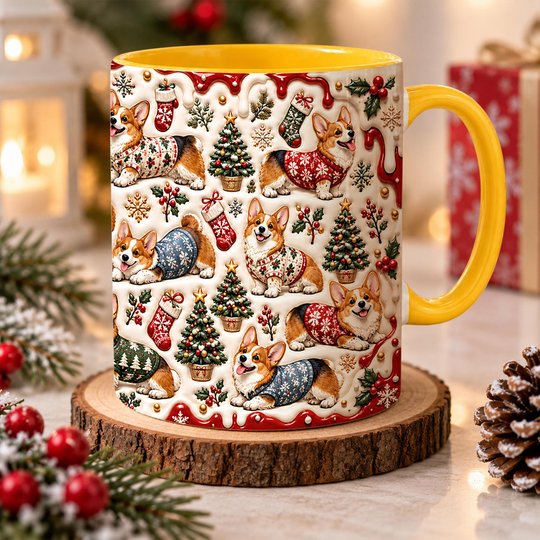 Corgi Accent Edge-to-Edge Mug CM26102035
