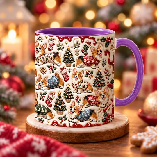 Corgi Accent Edge-to-Edge Mug CM26102035