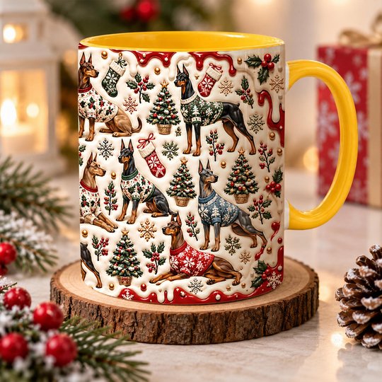 Doberman Accent Edge-to-Edge Mug CM26102037