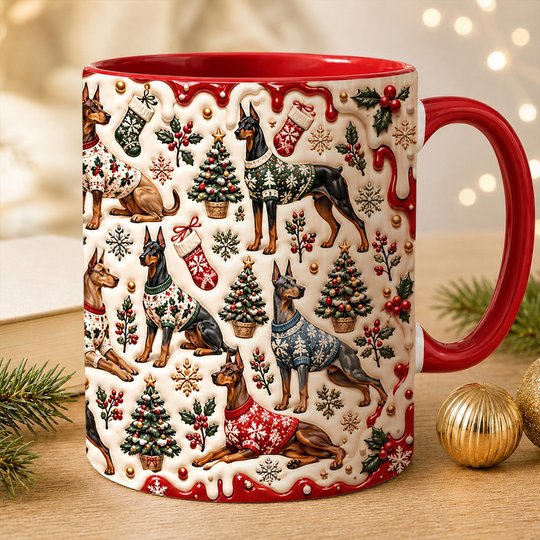 Doberman Accent Edge-to-Edge Mug CM26102037