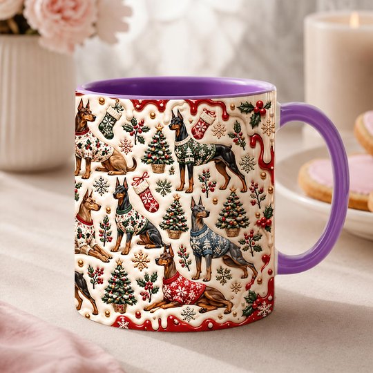 Doberman Accent Edge-to-Edge Mug CM26102037