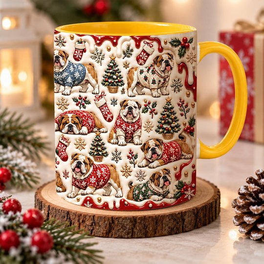 English Bulldog Accent Edge-to-Edge Mug CM26102038