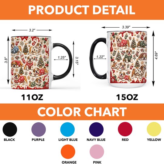 English Bulldog Accent Edge-to-Edge Mug CM26102038