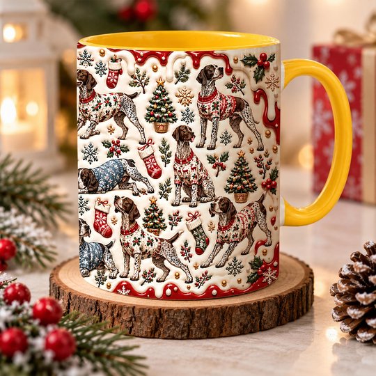 German Shorthaired Pointer Accent Edge-to-Edge Mug CM26102041