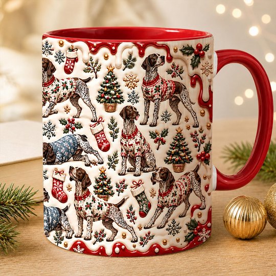 German Shorthaired Pointer Accent Edge-to-Edge Mug CM26102041