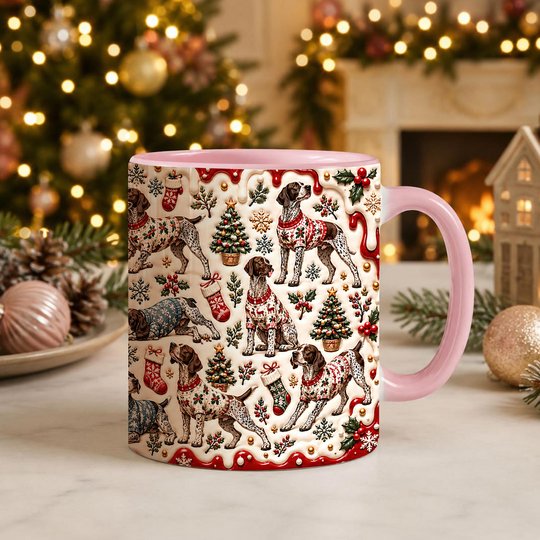 German Shorthaired Pointer Accent Edge-to-Edge Mug CM26102041