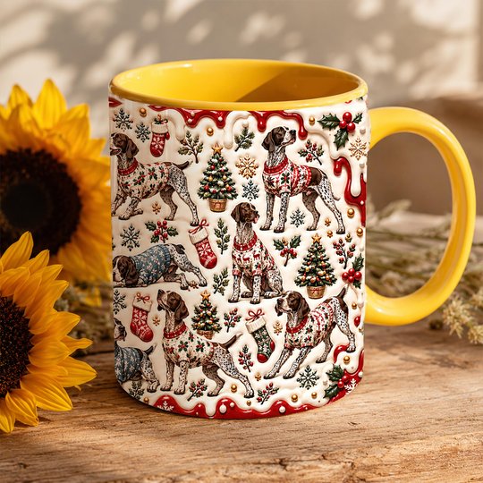 German Shorthaired Pointer Accent Edge-to-Edge Mug CM26102041