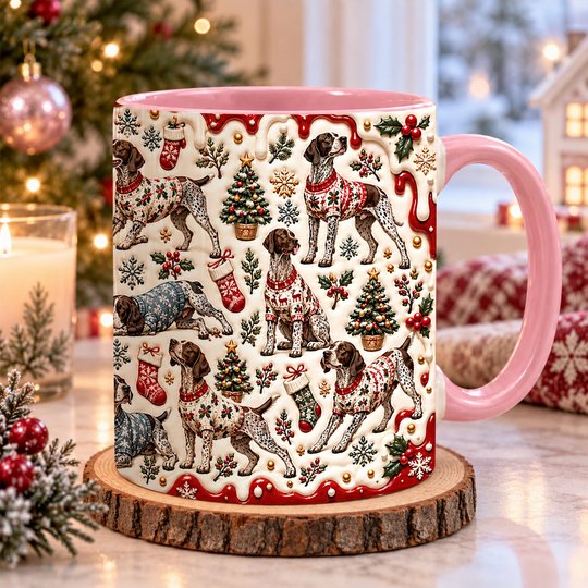 German Shorthaired Pointer Accent Edge-to-Edge Mug CM26102041