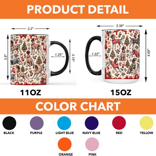 German Shorthaired Pointer Accent Edge-to-Edge Mug CM26102041