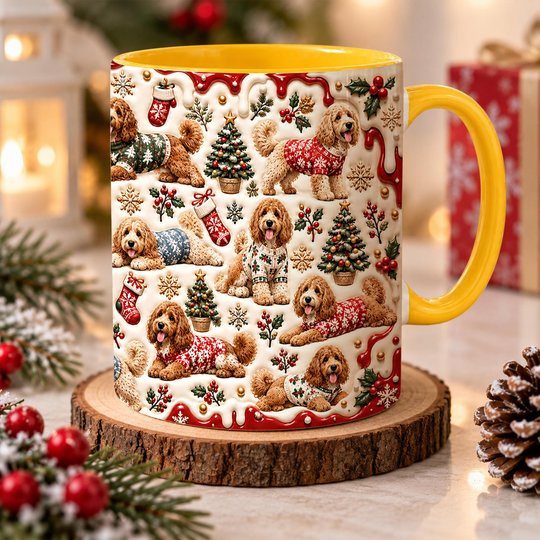 Goldendoodle Accent Edge-to-Edge Mug CM26102042