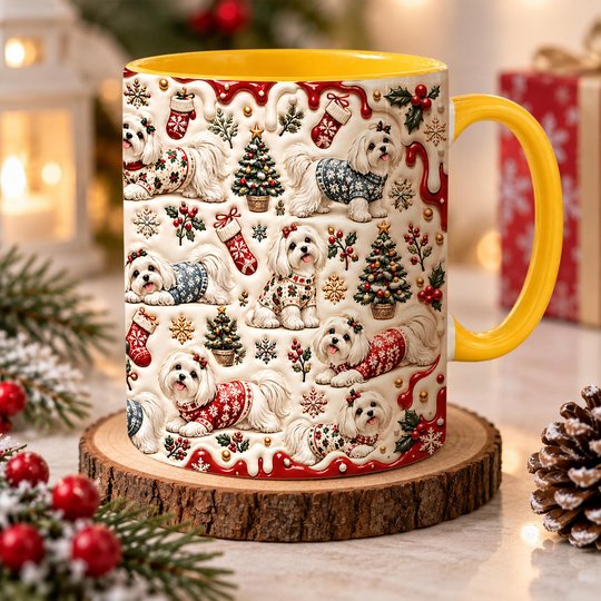 Maltese Accent Edge-to-Edge Mug CM26102048