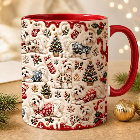 Maltese Accent Edge-to-Edge Mug CM26102048