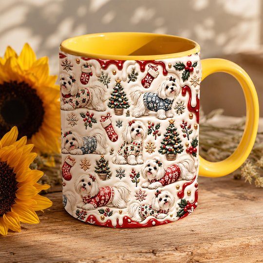 Maltese Accent Edge-to-Edge Mug CM26102048