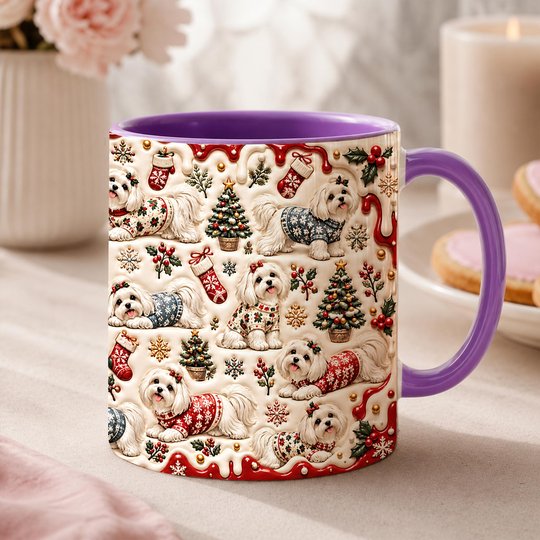 Maltese Accent Edge-to-Edge Mug CM26102048