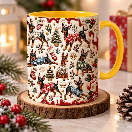 Miniature Pinscher Accent Edge-to-Edge Mug CM26102049