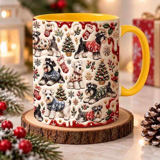 Miniature Schnauzer Accent Edge-to-Edge Mug CM26102050