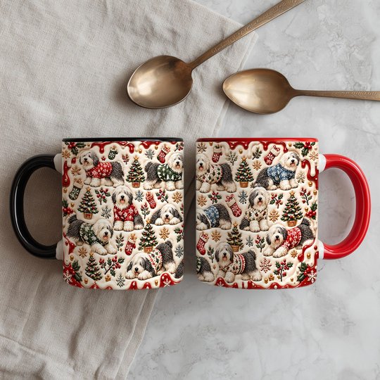 Old English Sheepdog Accent Edge-to-Edge Mug CM26102052