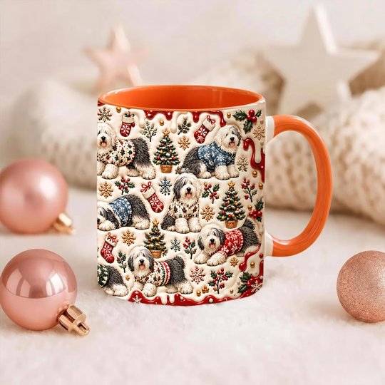 Old English Sheepdog Accent Edge-to-Edge Mug CM26102052