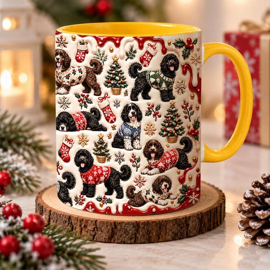 Portuguese Water Dog Accent Edge-to-Edge Mug CM26102054