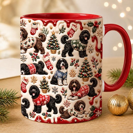 Portuguese Water Dog Accent Edge-to-Edge Mug CM26102054