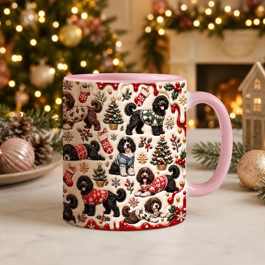 Portuguese Water Dog Accent Edge-to-Edge Mug CM26102054