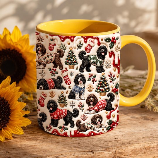 Portuguese Water Dog Accent Edge-to-Edge Mug CM26102054