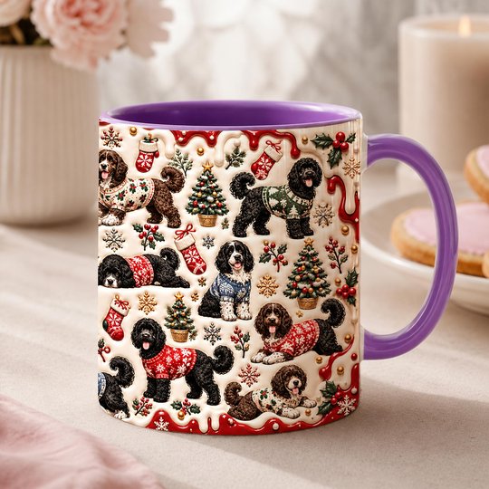 Portuguese Water Dog Accent Edge-to-Edge Mug CM26102054