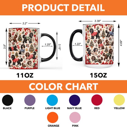 Portuguese Water Dog Accent Edge-to-Edge Mug CM26102054