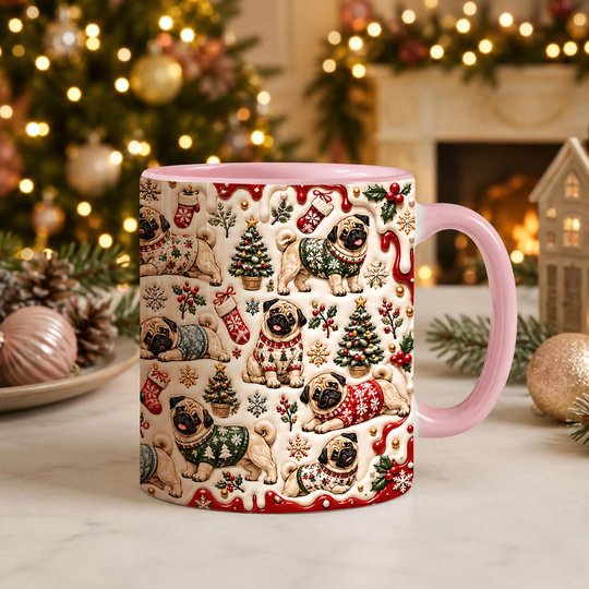 Pug Accent Edge-to-Edge Mug CM26102055