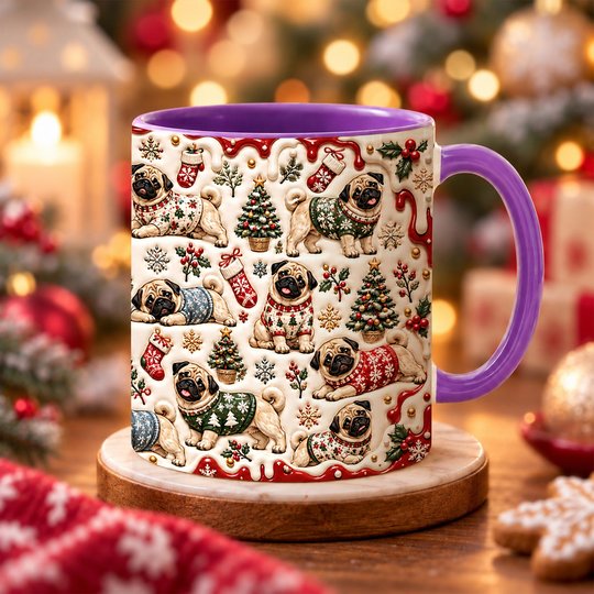 Pug Accent Edge-to-Edge Mug CM26102055
