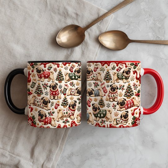 Pug Accent Edge-to-Edge Mug CM26102055
