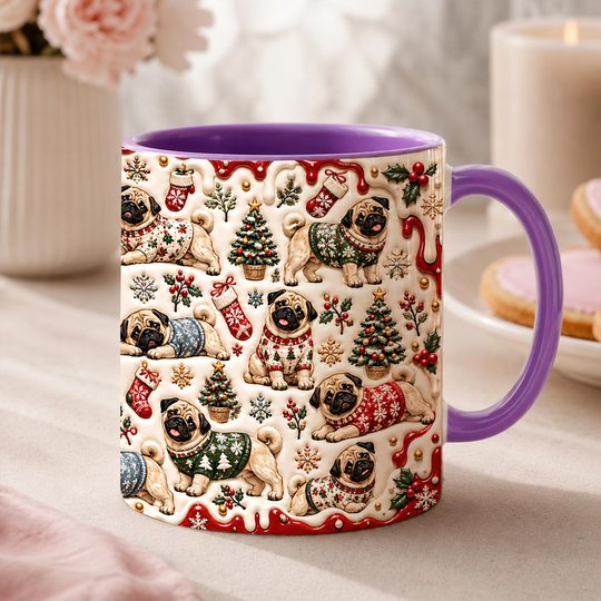 Pug Accent Edge-to-Edge Mug CM26102055