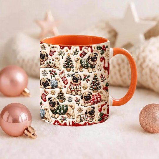 Pug Accent Edge-to-Edge Mug CM26102055