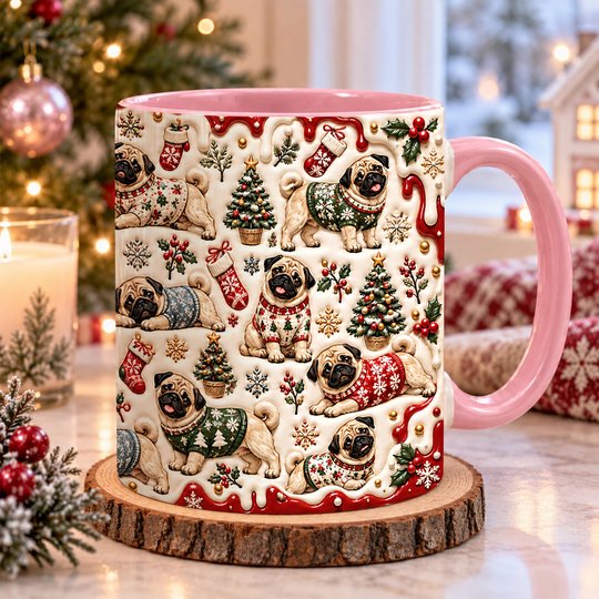 Pug Accent Edge-to-Edge Mug CM26102055