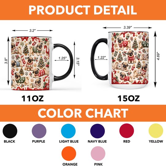 Pug Accent Edge-to-Edge Mug CM26102055