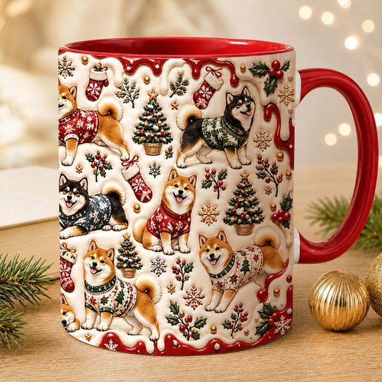 Shiba Inu Accent Edge-to-Edge Mug CM26102058