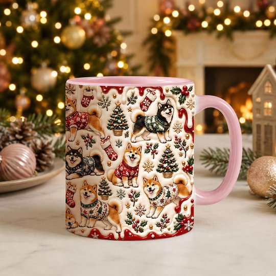 Shiba Inu Accent Edge-to-Edge Mug CM26102058