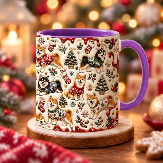 Shiba Inu Accent Edge-to-Edge Mug CM26102058
