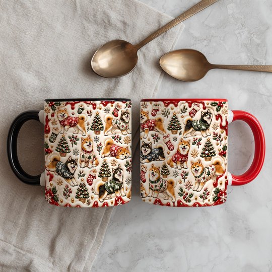 Shiba Inu Accent Edge-to-Edge Mug CM26102058